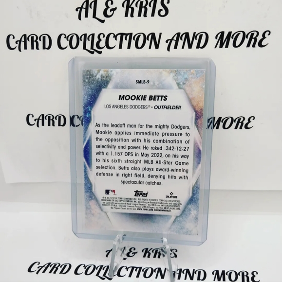 2023 Topps Chrome Mookie Betts Holo Stars Card - Picture 2 of 2